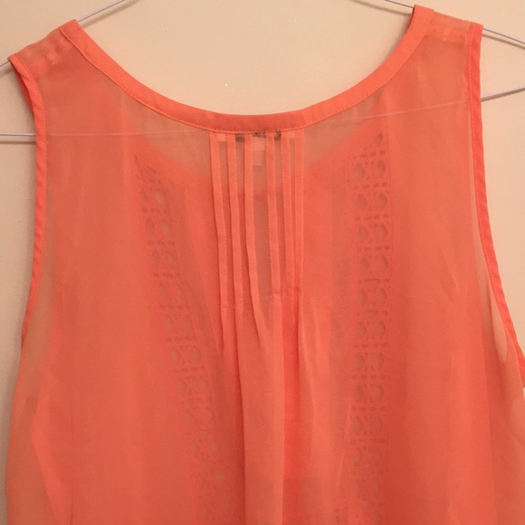 EUC Sleeveless sheer Blouse / Loose fit - Picture 3 of 14